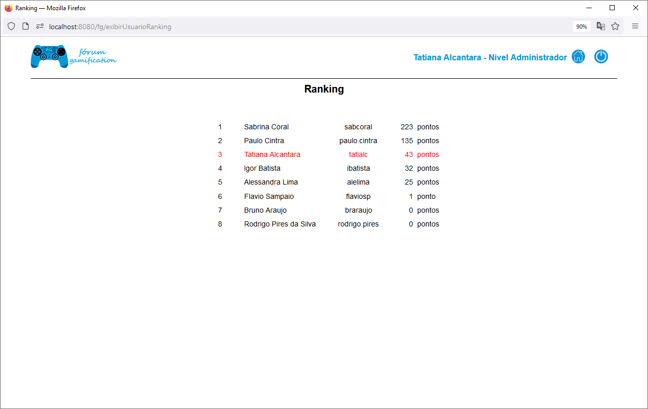 Ranking Page