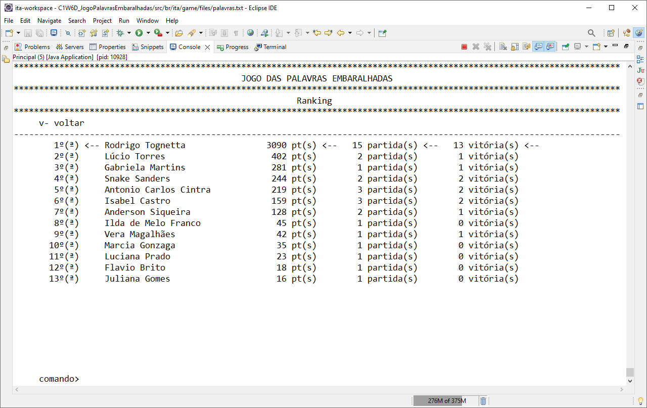 Tela Ranking